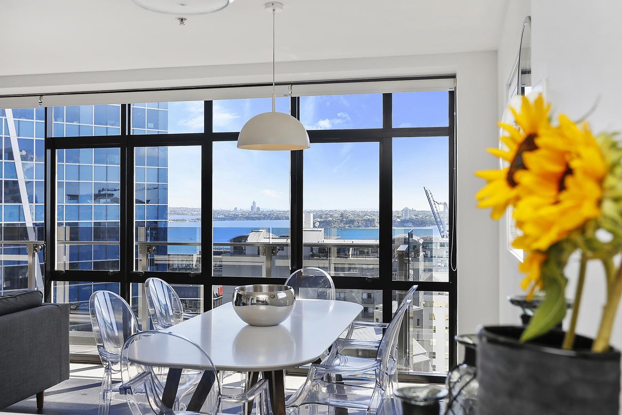 Central 12Th Floor Apt With City & Harbour Views Auckland Exterior photo